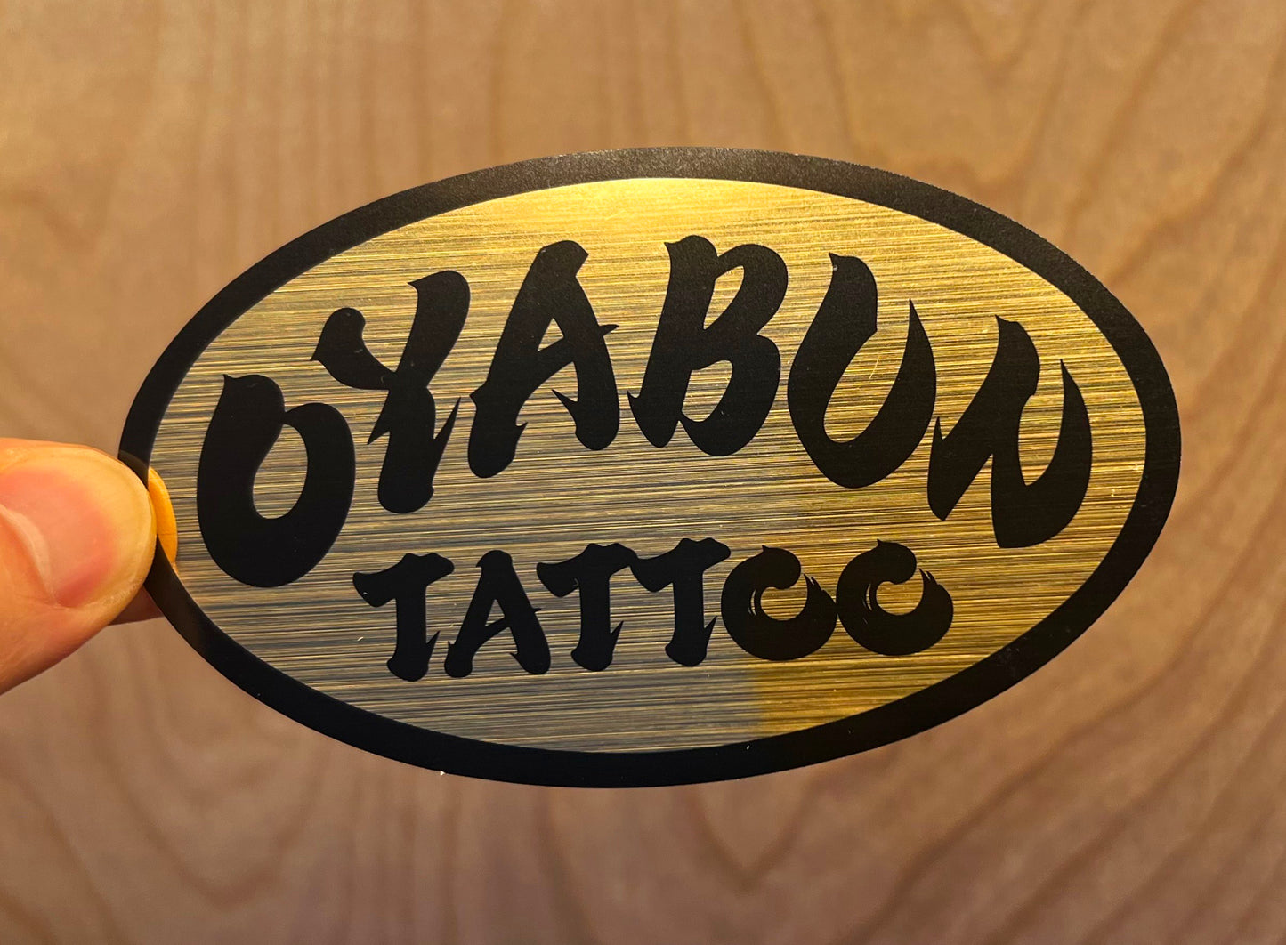 Oyabun Gold Sticker
